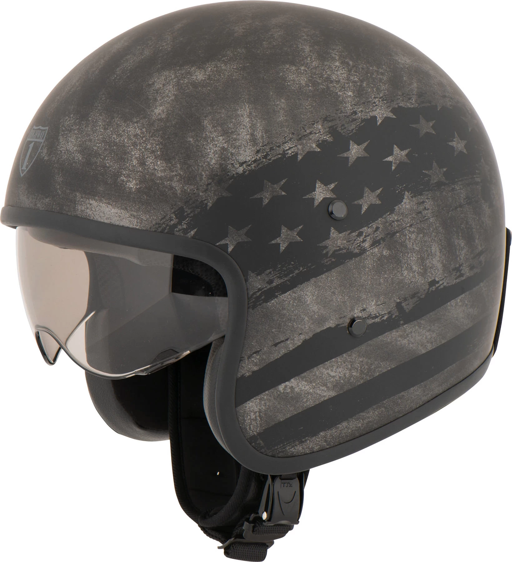 Highway 1 Vintage Fiber Casque Jet – Image 4